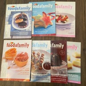 7 Kraft Food & Family Magazines Early 2000s